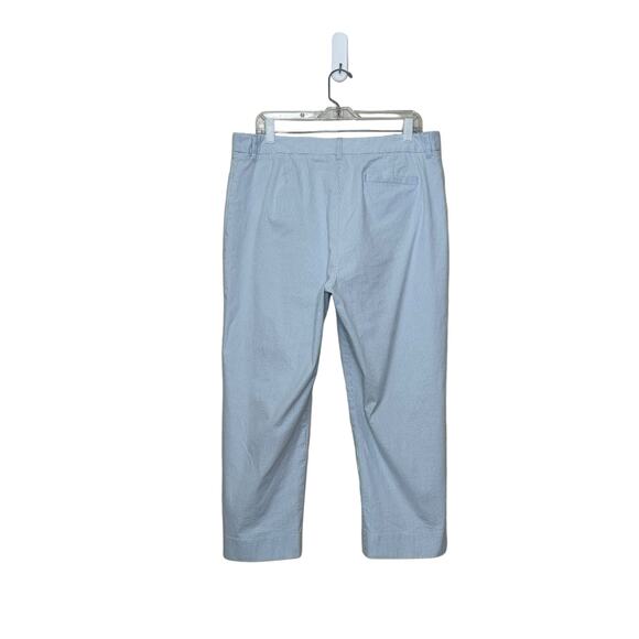 Jones New York blue white pinstripes cropped pants size 16 - Picture 7 of 8